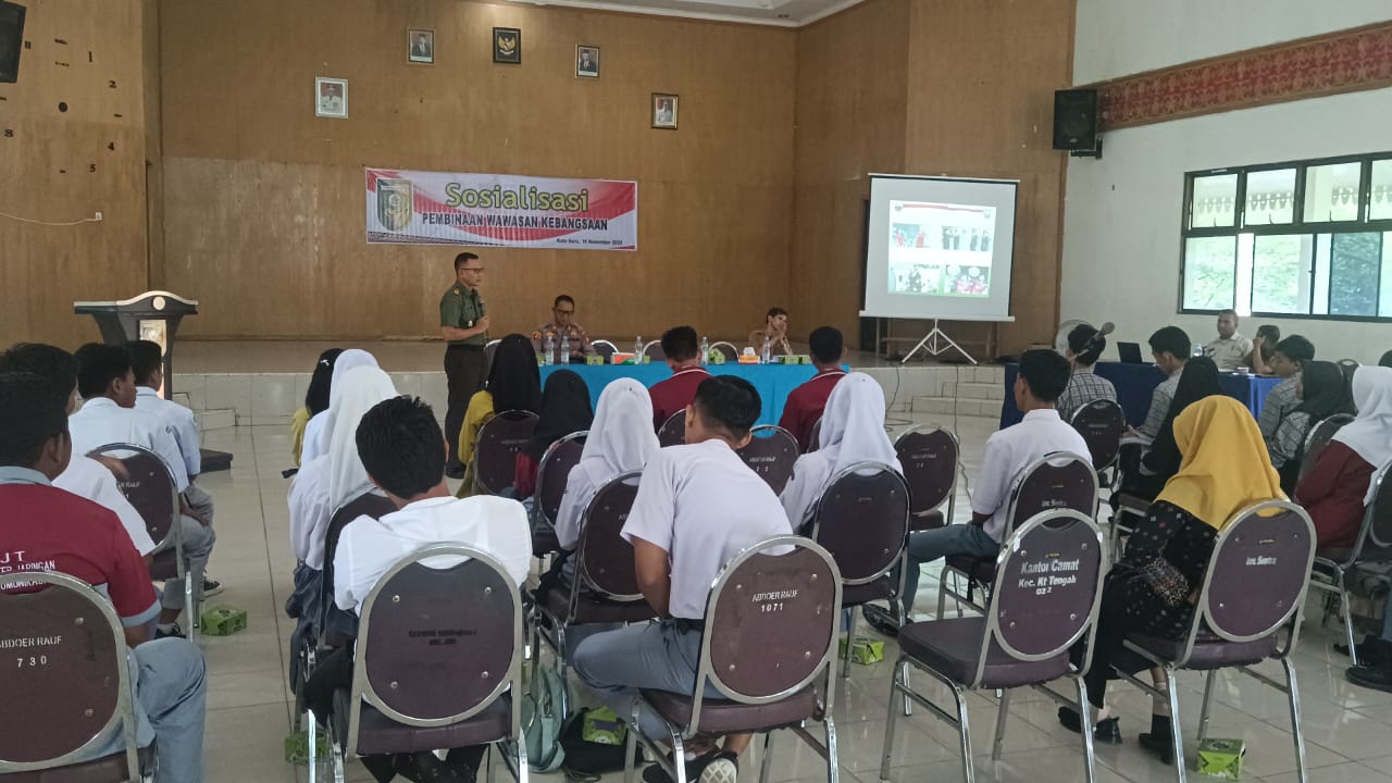 Kapolsek Singingi Hilir Hadiri Sosialisasi Pembinaan Wawasan Kebangsaan, Peran Pelajar Guna Menyukse